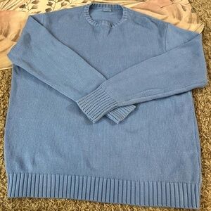 Brandy Melville oversized Brianna knit sweater in sky blue, vibrant color bf fit